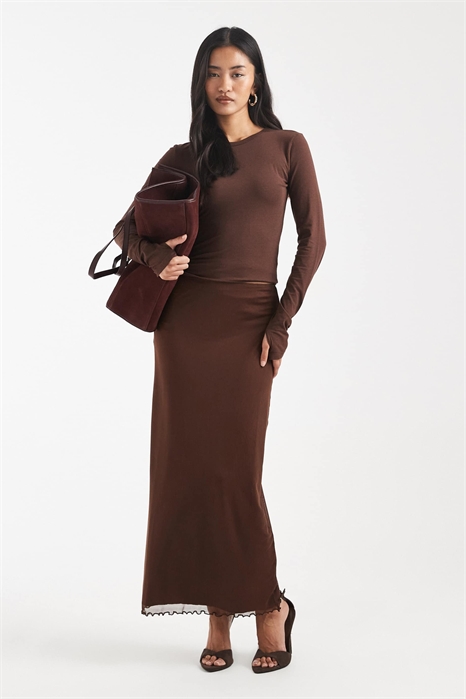 Сетчатая юбка средней длины артикул 150177438