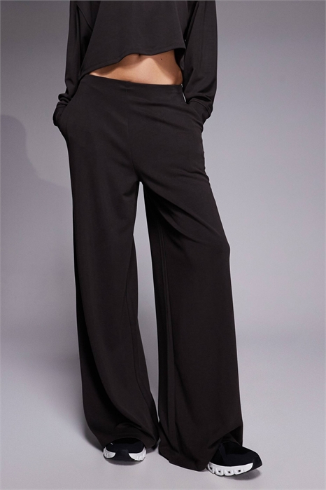 Танцевальные брюки из модальной смеси, сверхмягкие, с широкими брючинами и гладким передком артикул 154641638