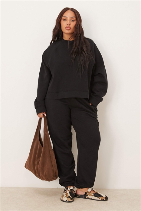 ASOS DESIGN Curve — джоггеры с отворотами и завышенной талией артикул 147018340