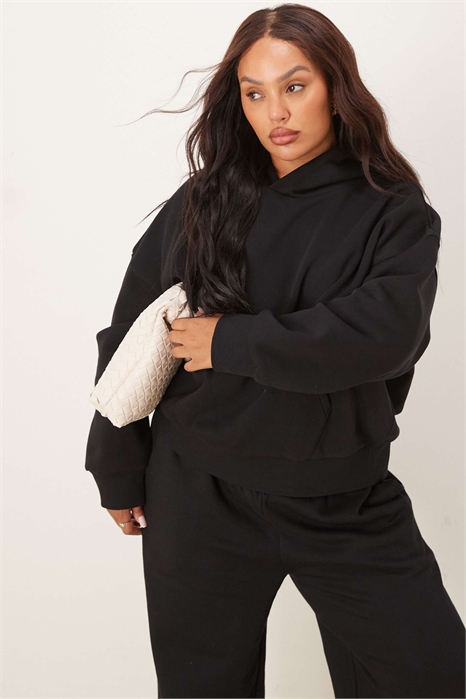 ASOS DESIGN Curve — толстовка с капюшоном и завышенной спинкой артикул 147018345