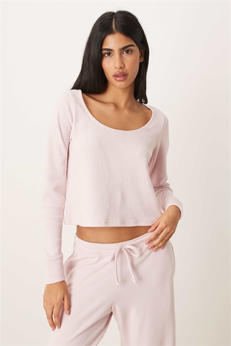 Топ с длинными рукавами и кружевной отделкой от Gilly Hicks co-ord артикул 154114637