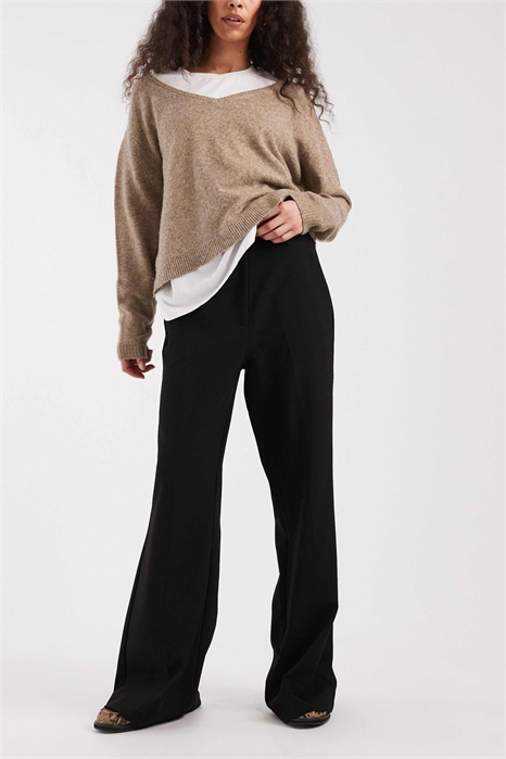 Брюки с зауженным верхом и расклешенными штанинами артикул 154004693