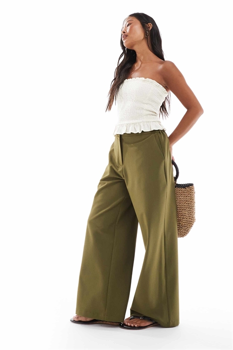 Брюки с прямым кроем, свободного покроя, в стиле «petite» артикул 148607176