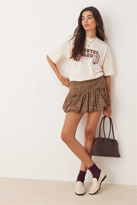 Юбка-пуховик из джерси артикул 147971608