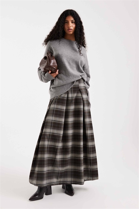 Макси-юбка с плиссированным кругом артикул 154852161