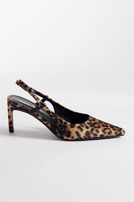 Туфли на низком каблуке с открытой пяткой в стиле сальса артикул 154630274