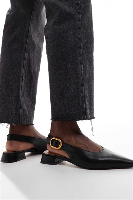 Балетки «Леонора» с широкой колодкой и открытой пяткой артикул 146784358