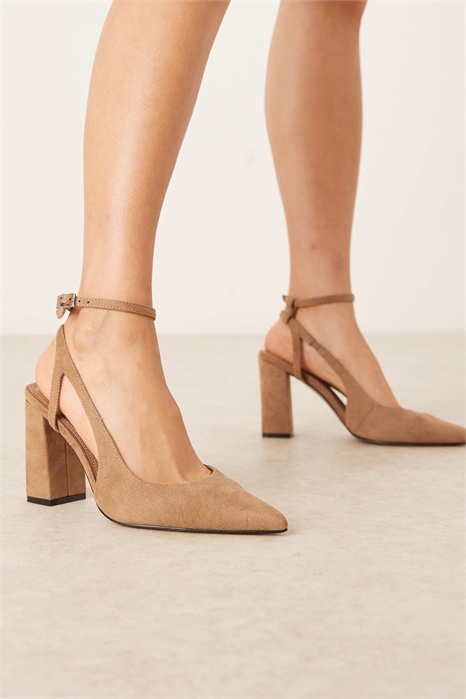 Туфли с широкой колодкой и высоким каблуком в стиле «пейсли» артикул 144209745