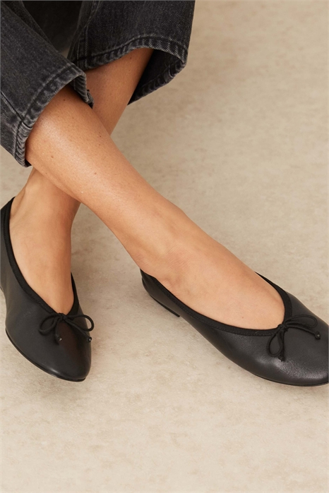Кожаные балетки артикул 151640722