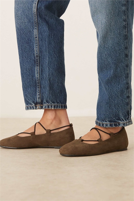 Балетки «Wide Fit Lagos» на резинке артикул 147662939