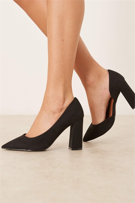 Туфли-дорсе «Winston» с широкой колодкой на высоком каблуке артикул 131489153