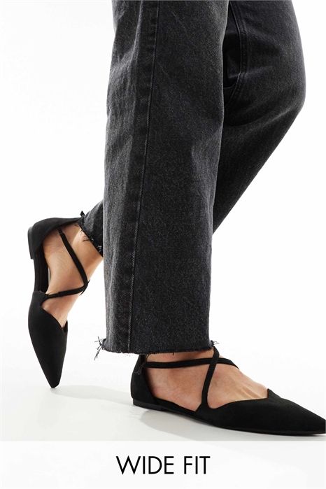 Балетки Larna с заостренным носком и широкой колодкой артикул 109534754