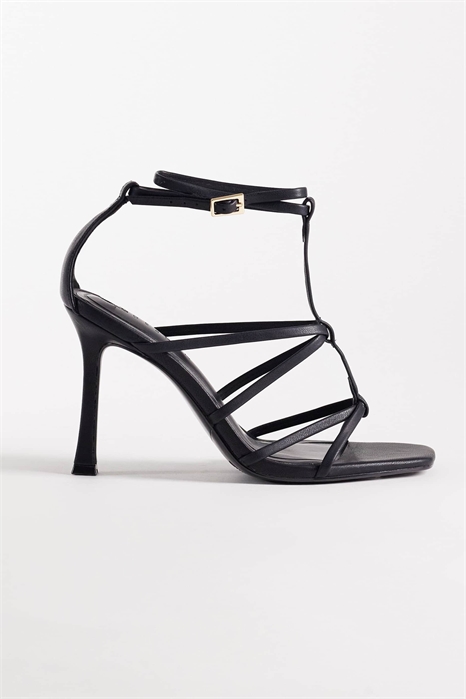 Сандалии на высоком каблуке с ремешком в виде буквы «Т» и открытой верхней частью модели «Wide Fit Natalia» артикул 152386955