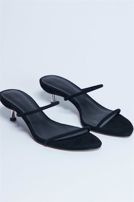 Сапожки-муле на низком каблуке из натуральной замши Ada артикул 147143563