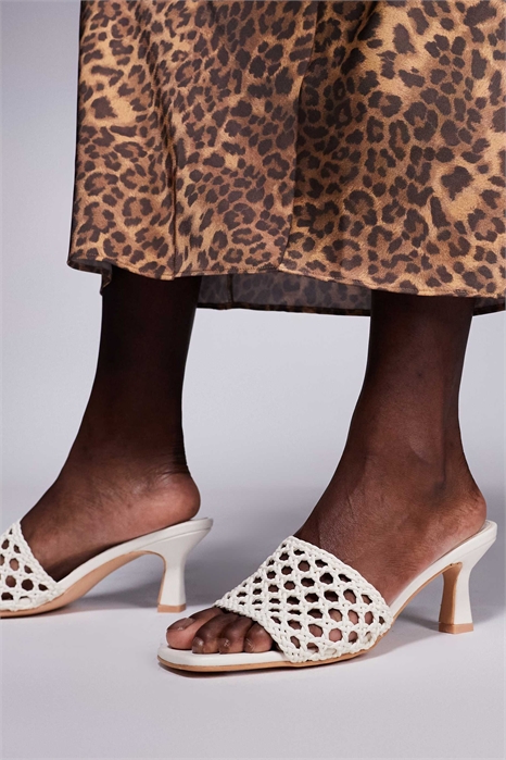 Сандалии-муле Maribelle с плетеным верхом и низким каблуком артикул 139101786