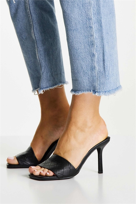 Туфли-муле на каблуке артикул 109435221