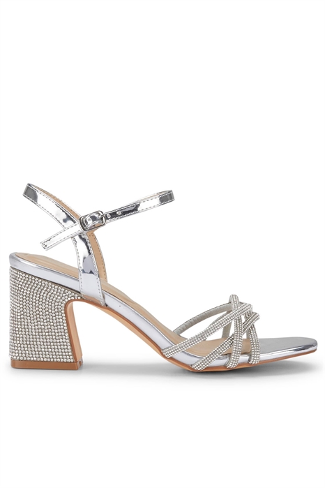 Сандалии на толстом каблуке с ремешками и пряжкой артикул 151942915