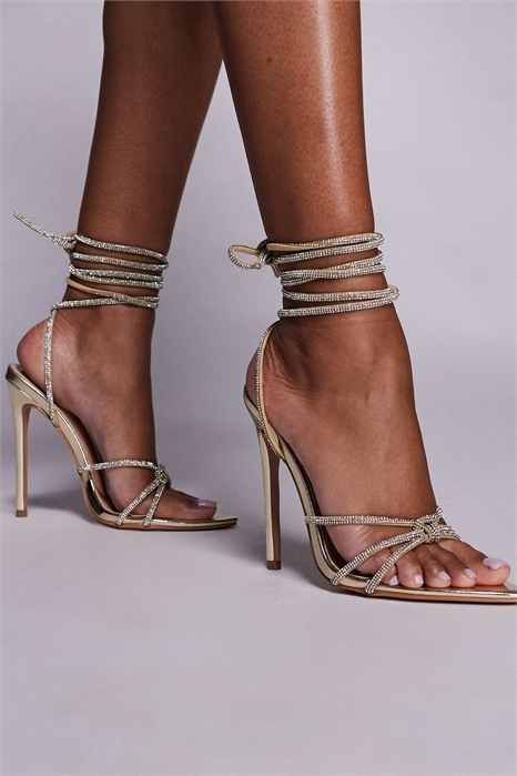 Сандалии Simmi London на каблуке с украшениями, модель Fenella, широкая колодка артикул 150781593