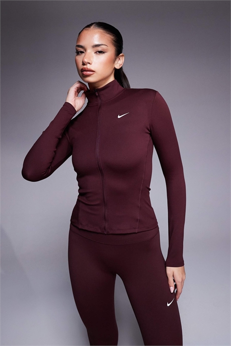 Облегающая кофта с длинным рукавом Nike One Training Dri-FIT на молнии артикул 147133155