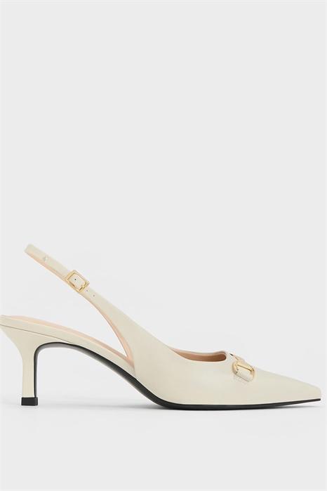 Туфли-лодочки Leslie с металлическими акцентами и открытой пяткой артикул 156164816