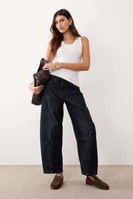 Джинсы-кюлоты с отстрочкой «Франклин» артикул 149656600