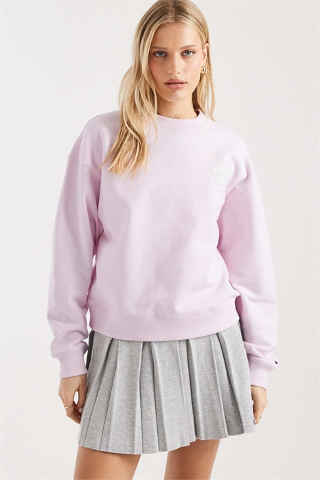 Свитшот с круглым вырезом и логотипом «Bubble» в прямого кроя артикул 154158751