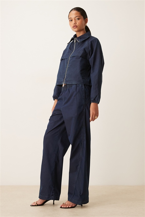 Брюки из денима и парашютного нейлона co-ord артикул 154174085