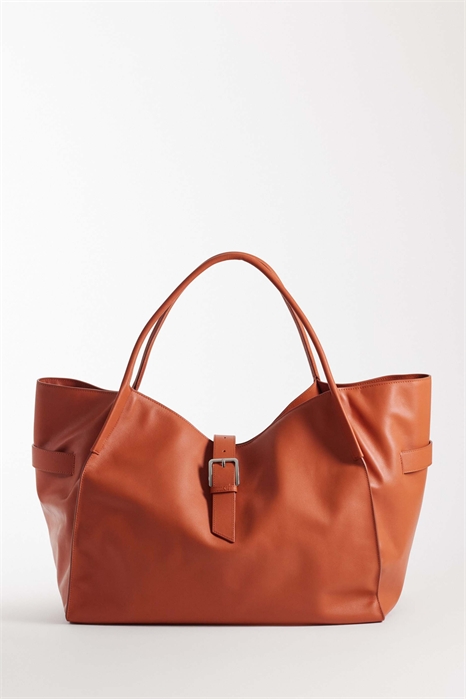 Большая городская сумка из 100% кожи артикул 155672828