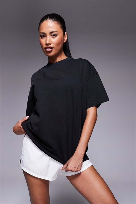 Футболка Icon из плотной хлопчатобумажной ткани свободного кроя с технологией быстрого высыхания артикул 142658688