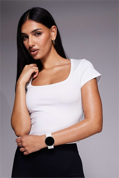 Топ с короткими рукавами-крылышками артикул 151100091