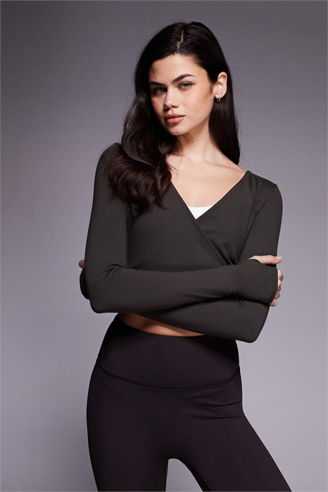 Мягкая балетная кофта с длинными рукавами артикул 154641646