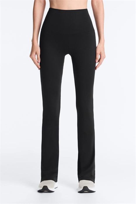 Брюки-клёш Comfortlux из ткани хай-райз артикул 149860582