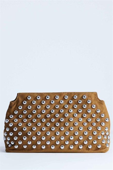 Клатч Gideon с заклепками артикул 153155026