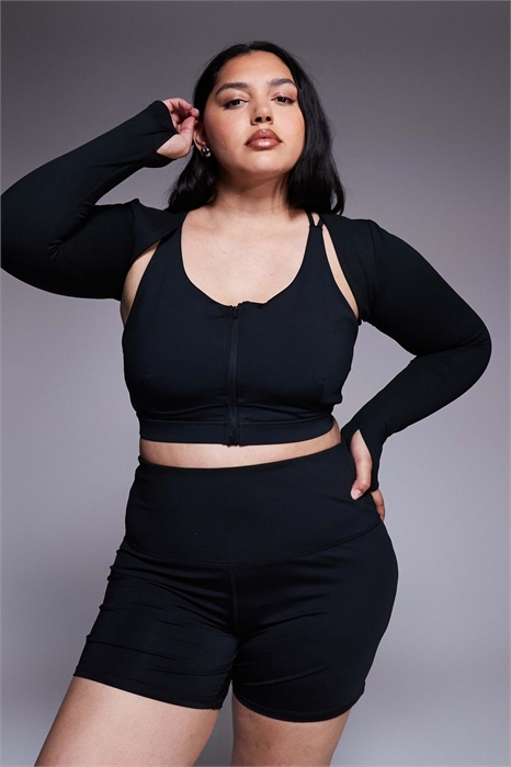 Длиннорукавный болеро с мягкой текстурой и эффектом слоистости артикул 146700312