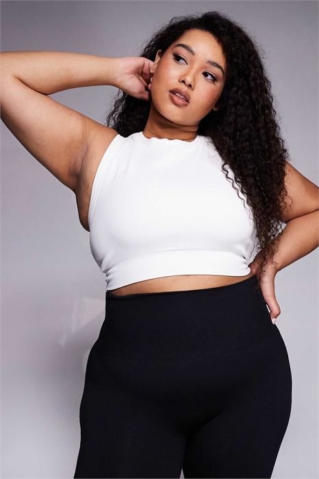 4508 Curve Active — бесшовный спортивный бюстгальтер с ребристой отделкой и двойным слоем поддержки артикул 146700314