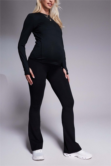 Леггинсы для йоги Maternity Icon с высокой талией и зауженными штанинами, изготовленные из мягкой ткани артикул 143484755