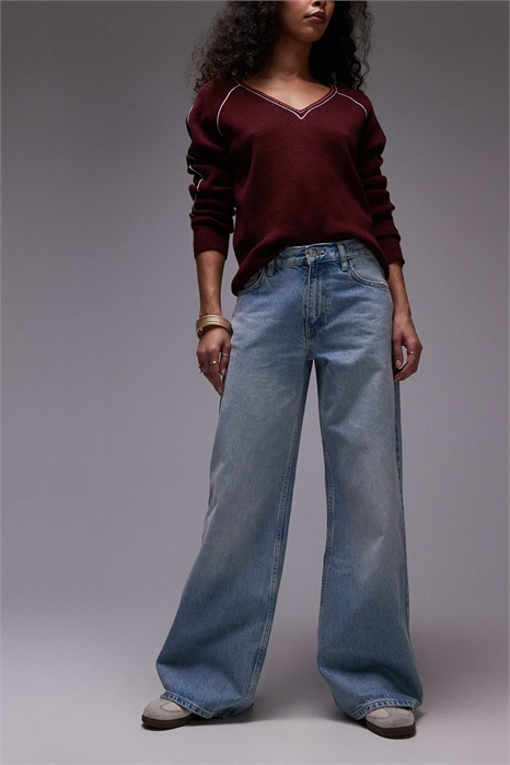 Джинсы Horizon с широкими брючинами и средней посадкой артикул 136591403