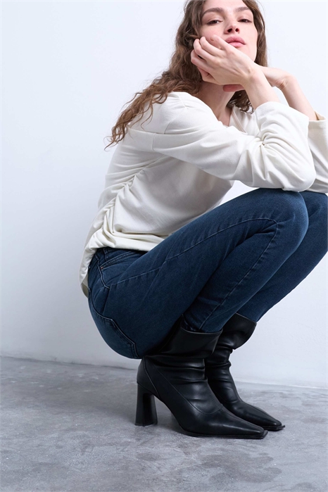 Джинсы-скинни с высокой талией Jamie артикул 105233960