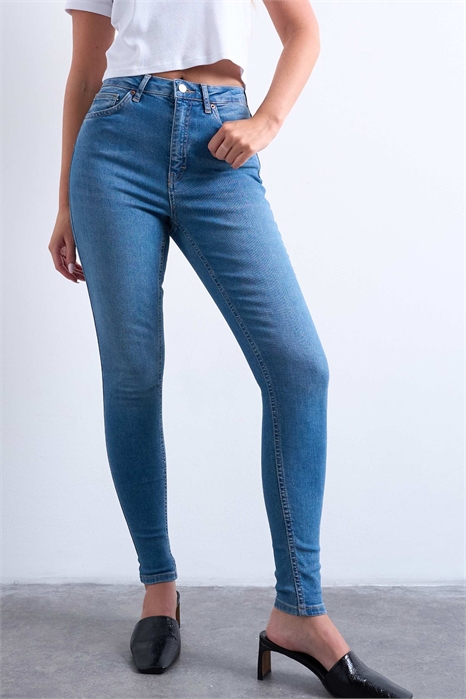 Джинсы-скинни с высокой талией Jamie артикул 146697507