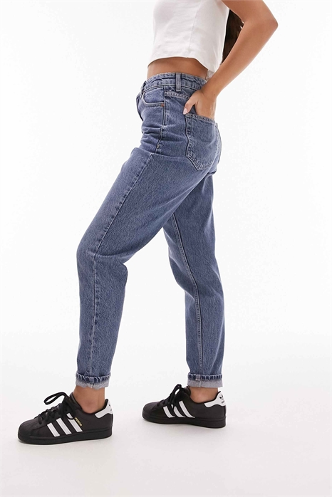 Джинсы с высокой талией Oringinal Mom артикул 124524445