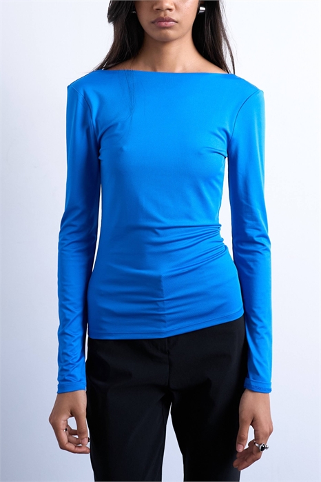 Топ с длинными рукавами и облегающей спинкой артикул 144914084