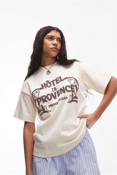 Футболка свободного кроя Cutwork Hotel de Provence артикул 141733283