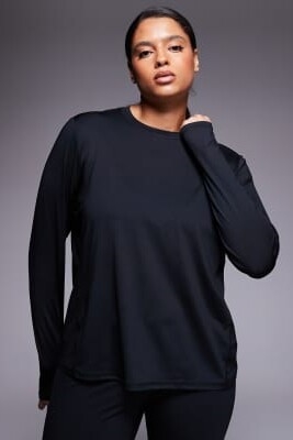 Футболка для бега с длинным рукавом Curve Icon, быстросохнущая артикул 151737919