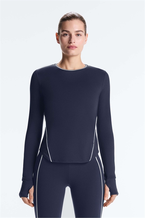 Функциональная футболка с длинными рукавами и кантом артикул 154970170