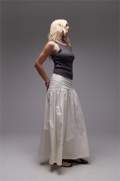 Макси-юбка из смешанного полотна артикул 147442661