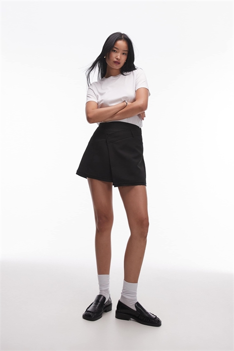 Мини-юбка с запахом артикул 139404108