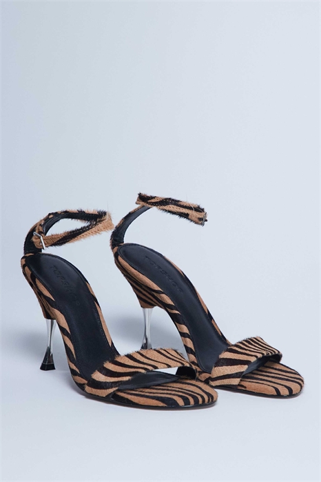 Сандалии Fran на высоком каблуке с металлическими элементами артикул 149138745