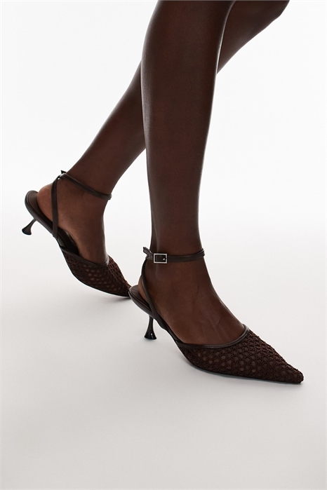 Сандалии Iggy на ремешке с сетчатым верхом и средним каблуком артикул 141616064