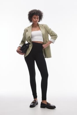 Простые леггинсы до щиколотки артикул 135482343