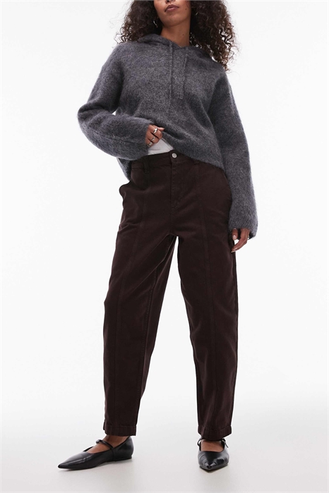 Брюки с прямыми брючинами и швами артикул 137084962